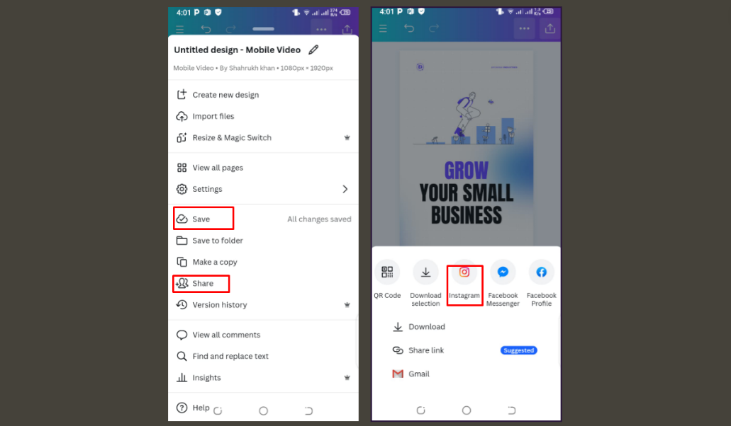 Customize your reel by adding media, text, stickers, and effects