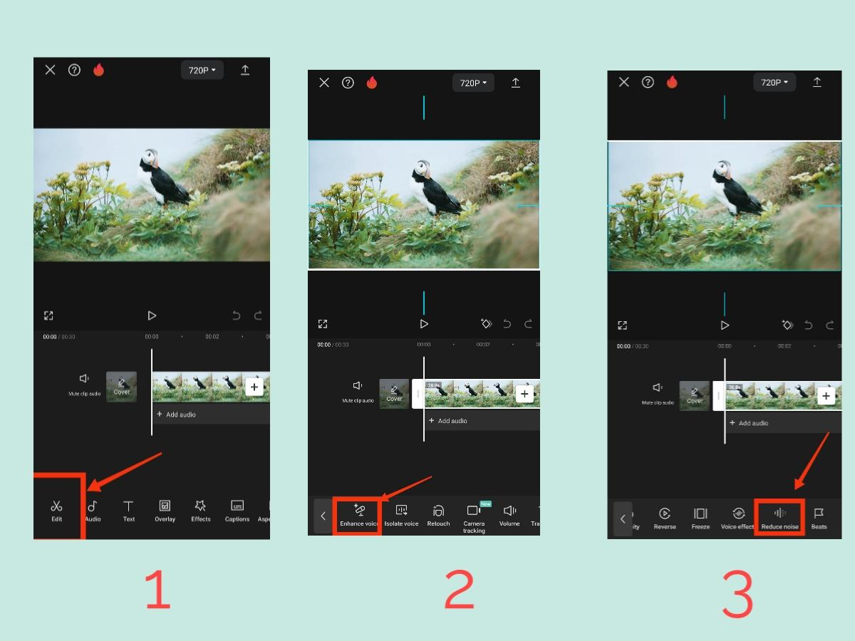 Remove noise from audio