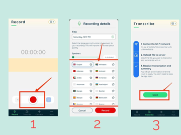 Recap Transcribe use