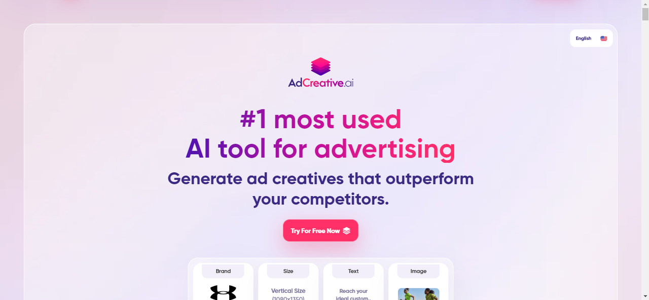AdCreative.ai’s interface