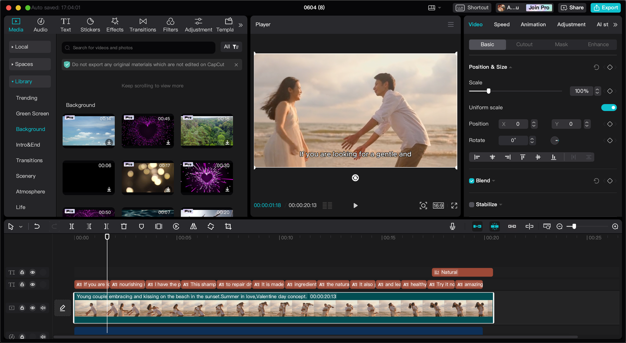 CapCut desktop video editor
