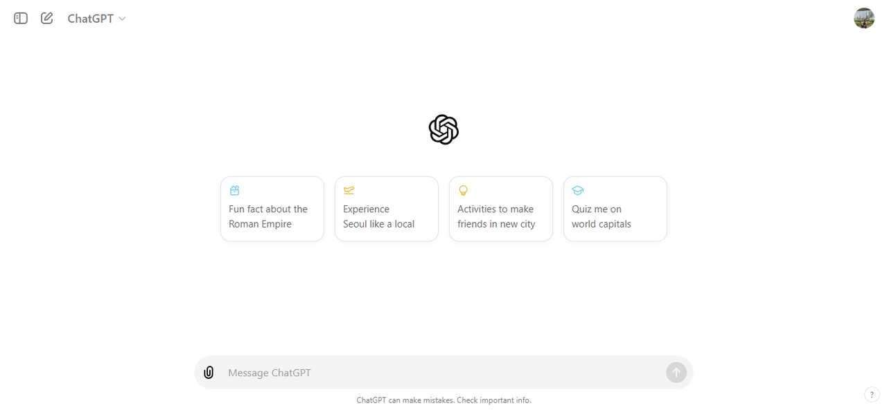 ChatGPT’s interface