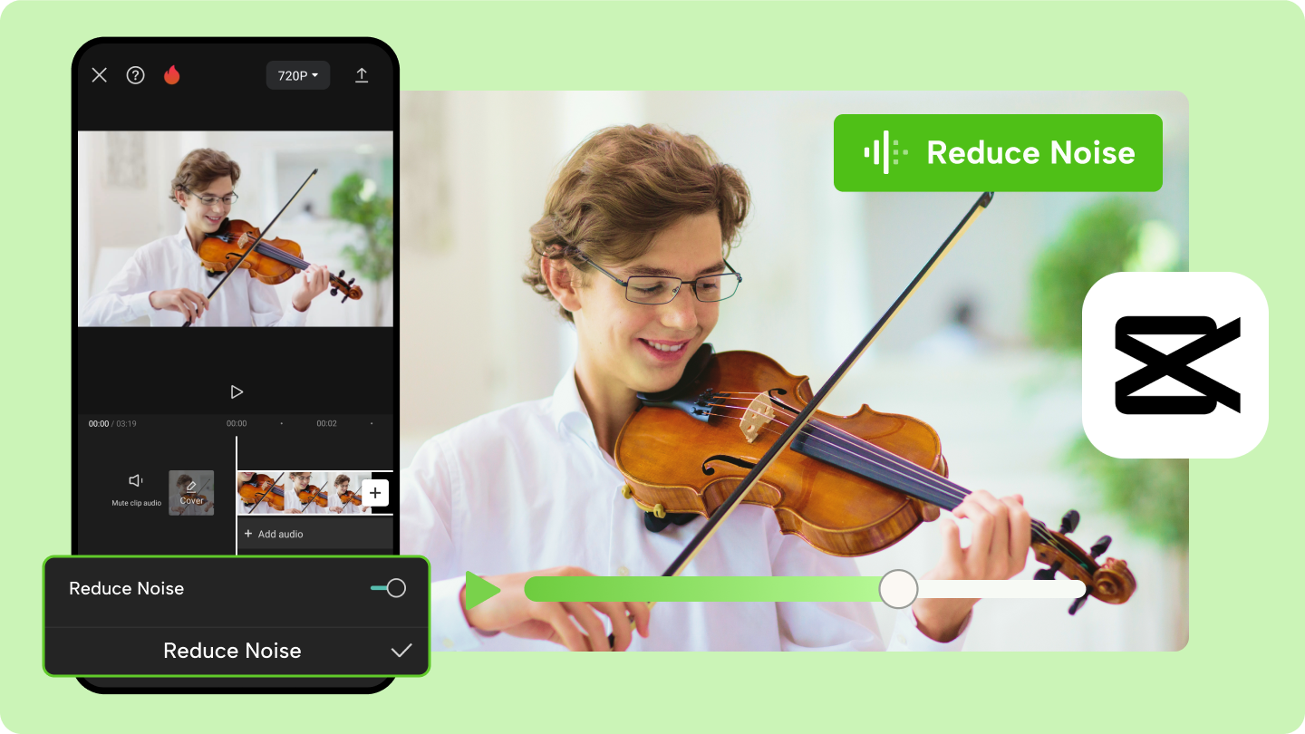 application pour la suppression du bruit