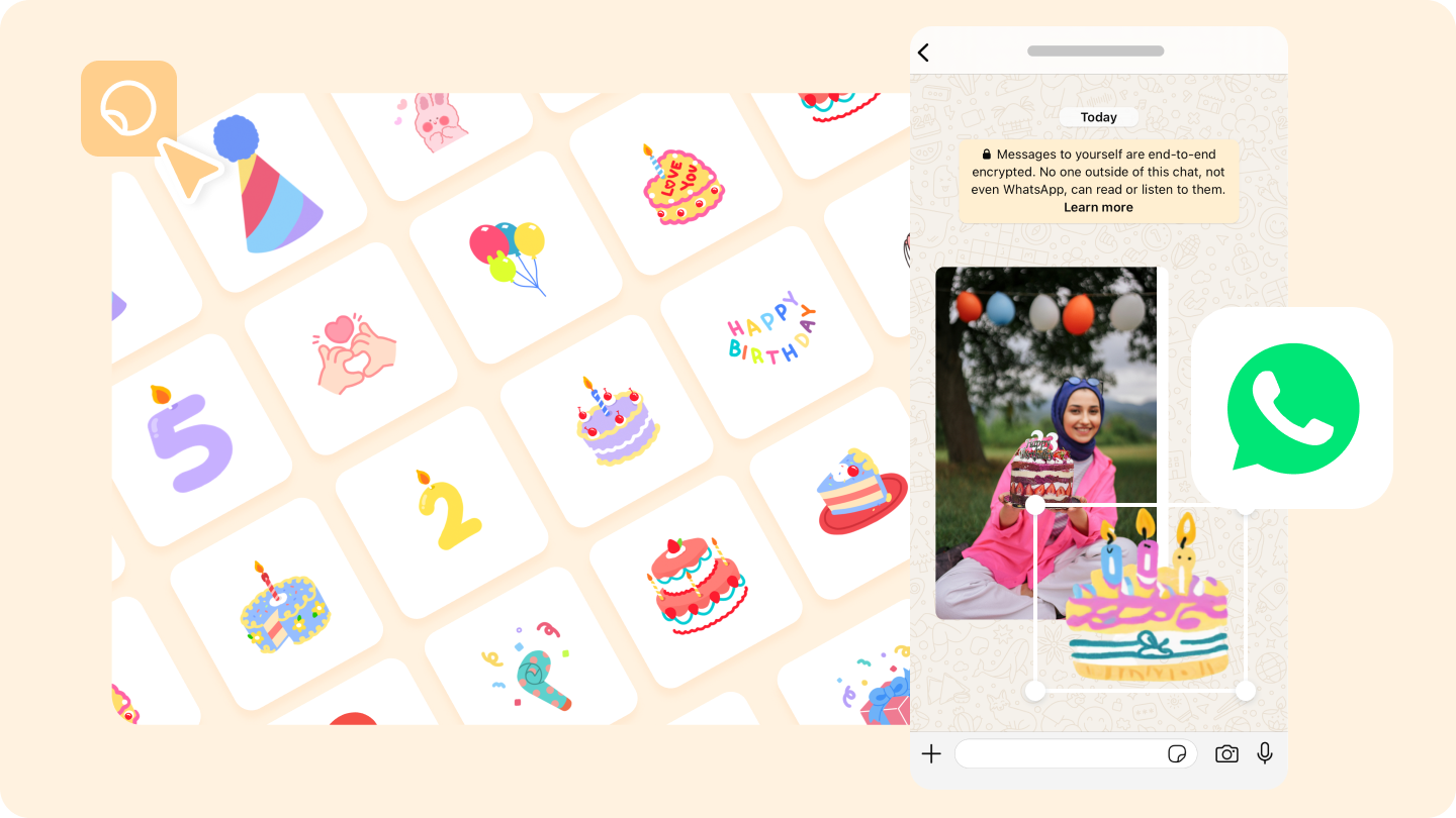 stiker selamat ulang tahun