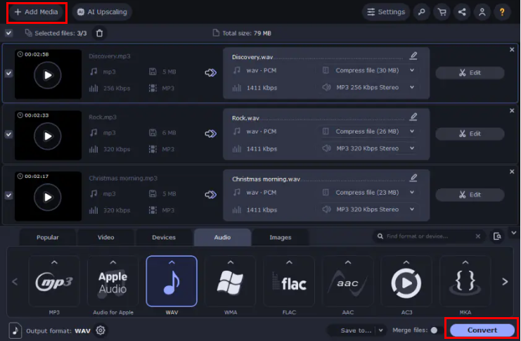 Movavi is an effective music converter for Mac