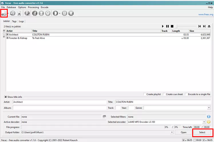 Fre:ac is the free music converter software