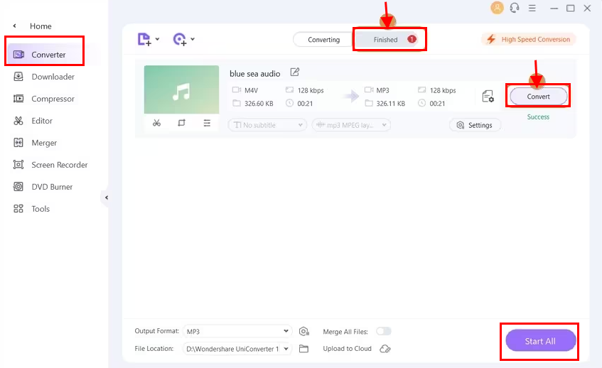 UniConverter is the most powerful music file converter software