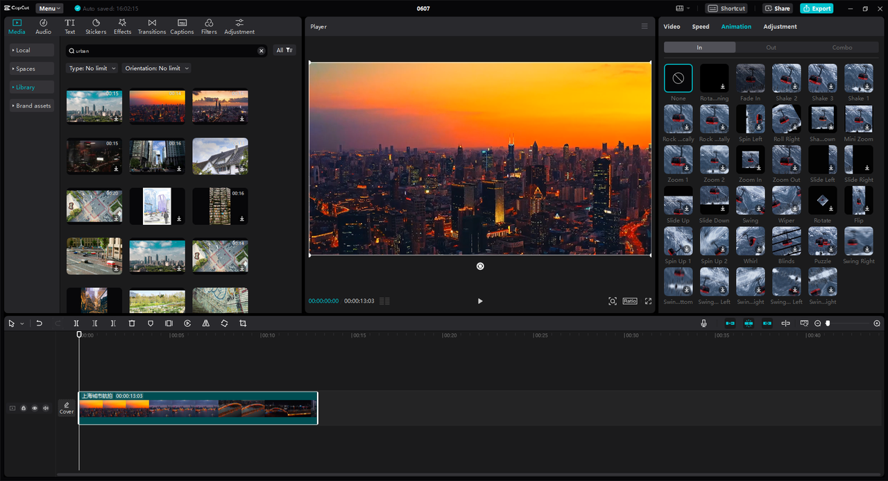 Editor interface of CapCut desktop video editor - the best alternative to online sticker maker free tools