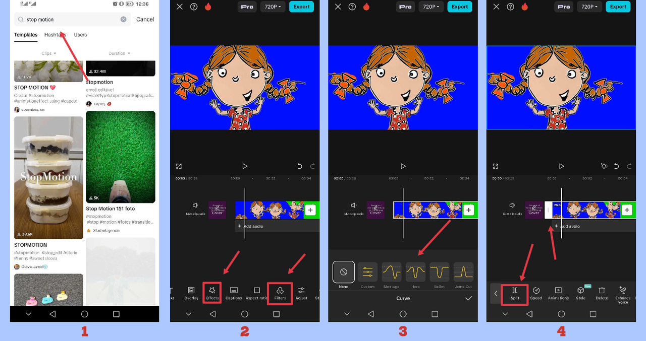 CapCut App Interface