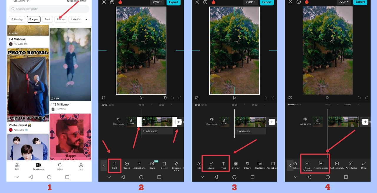 CapCut App interface