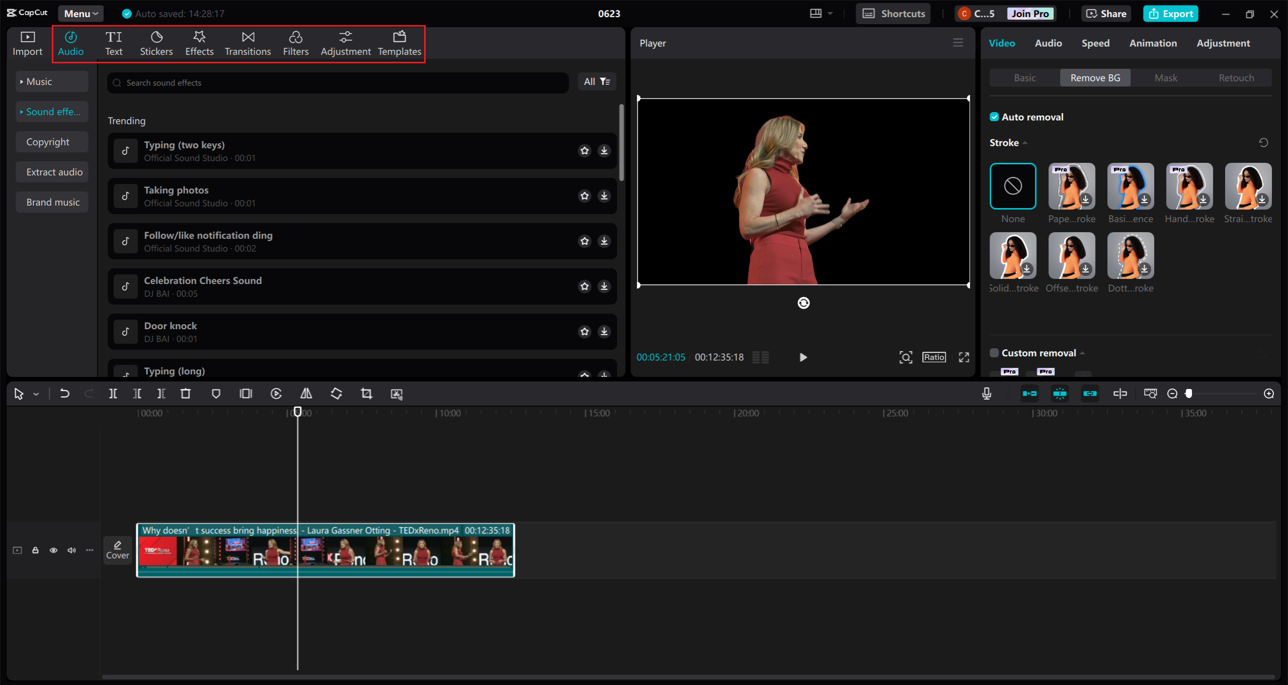 various functions in CapCut