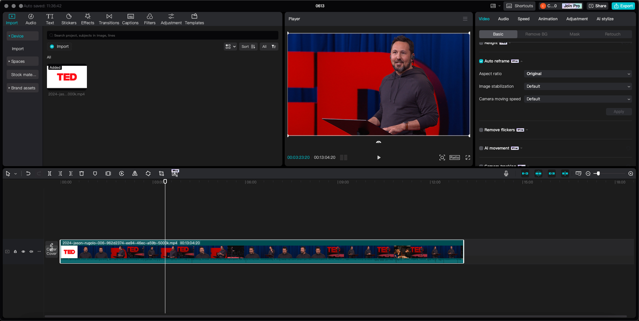 CapCut video editor