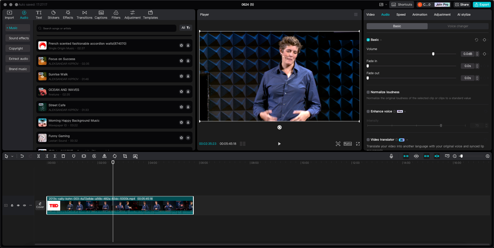 CapCut video editor