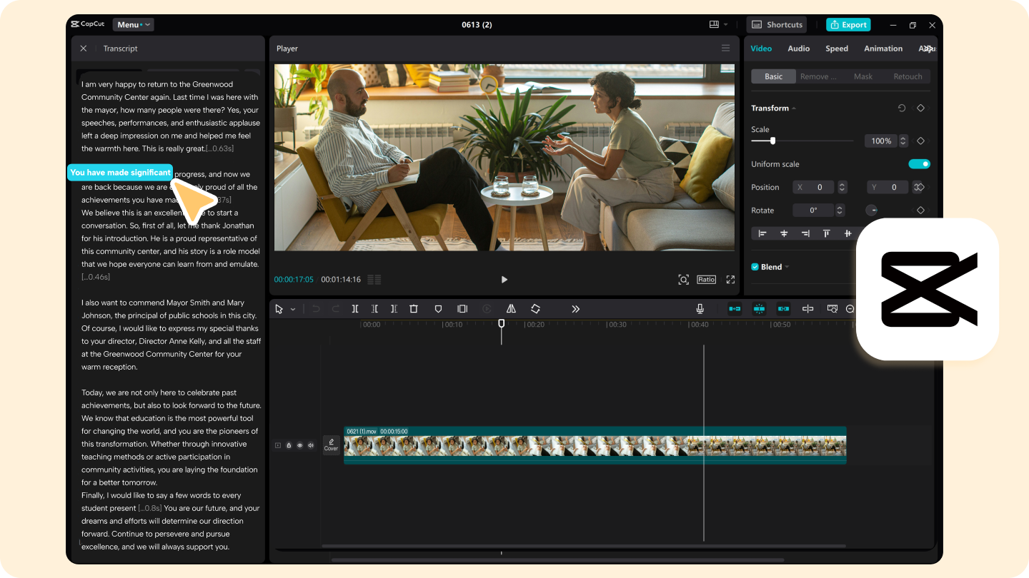 Editar vídeo com texto