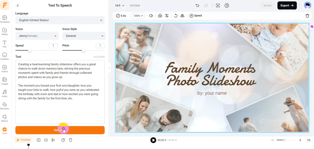 FlexClip is a standout online tool to change the voice from female to male