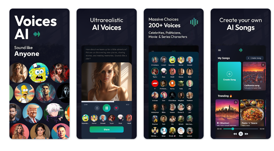 Generate voice using VoiceAI audio generator for free 