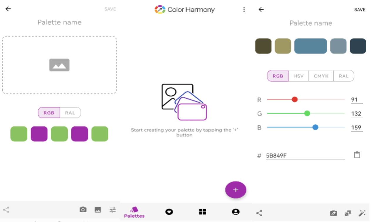 Color Harmony interface