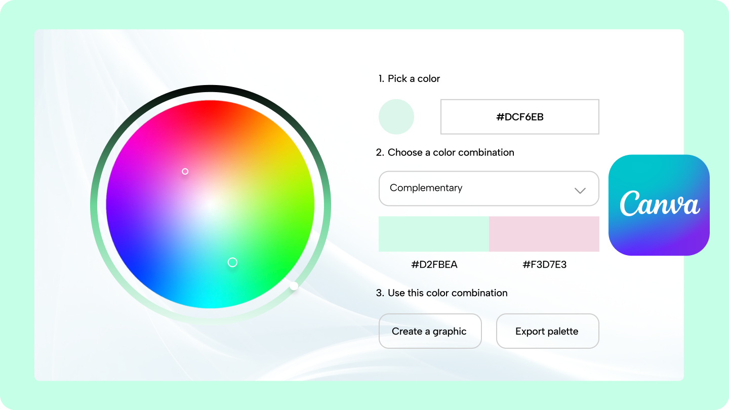 roue de couleur canva