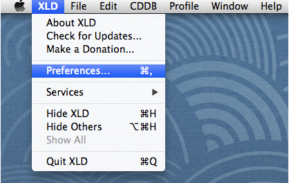 XLD Preferences