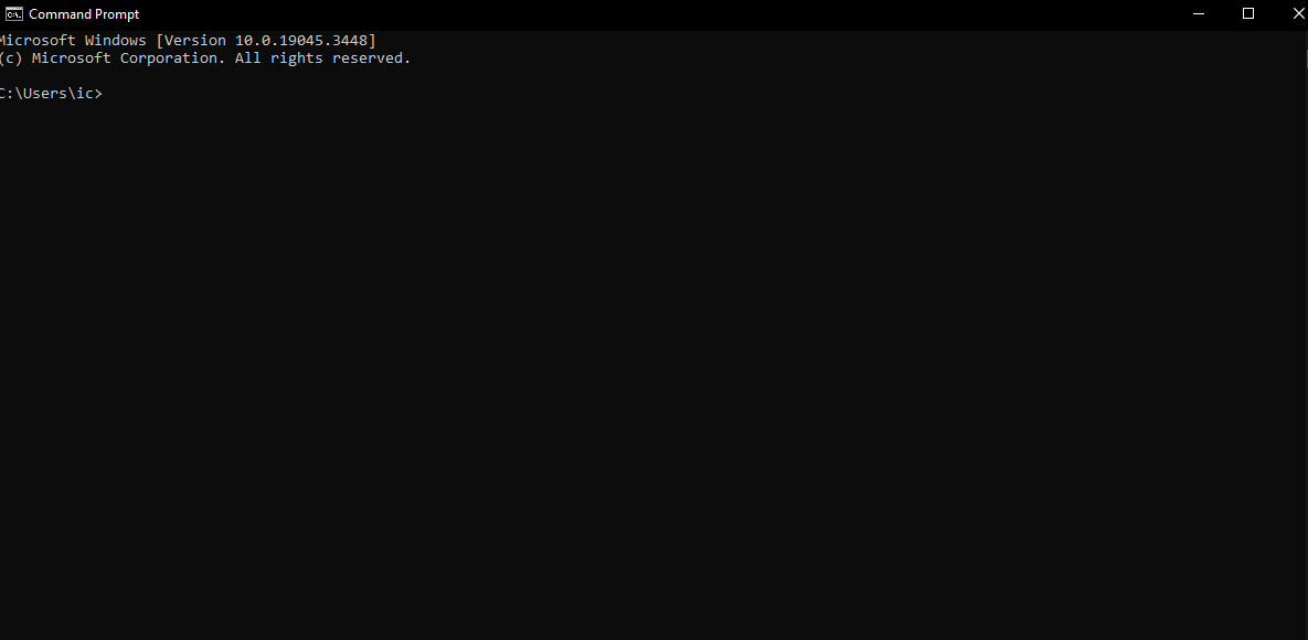 Open Command Prompt/Terminal