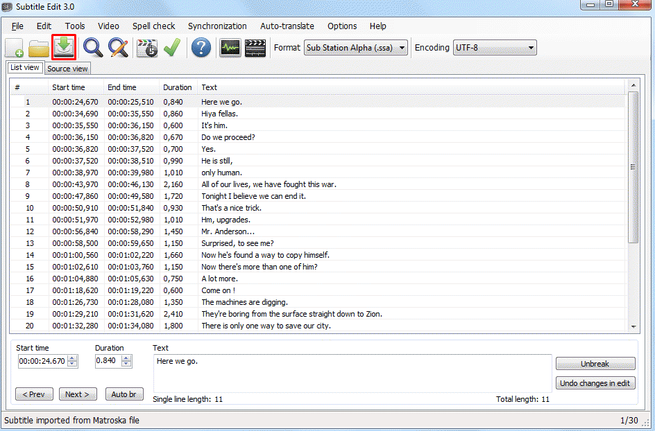 Extract the subtitle