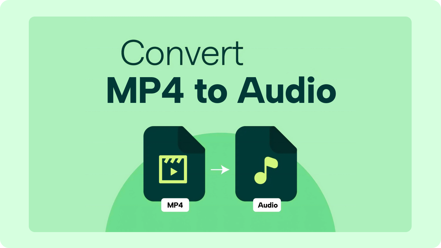 Convert MP4 video to audio