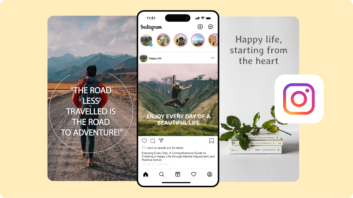 mga caption para sa instagram tungkol sa buhay