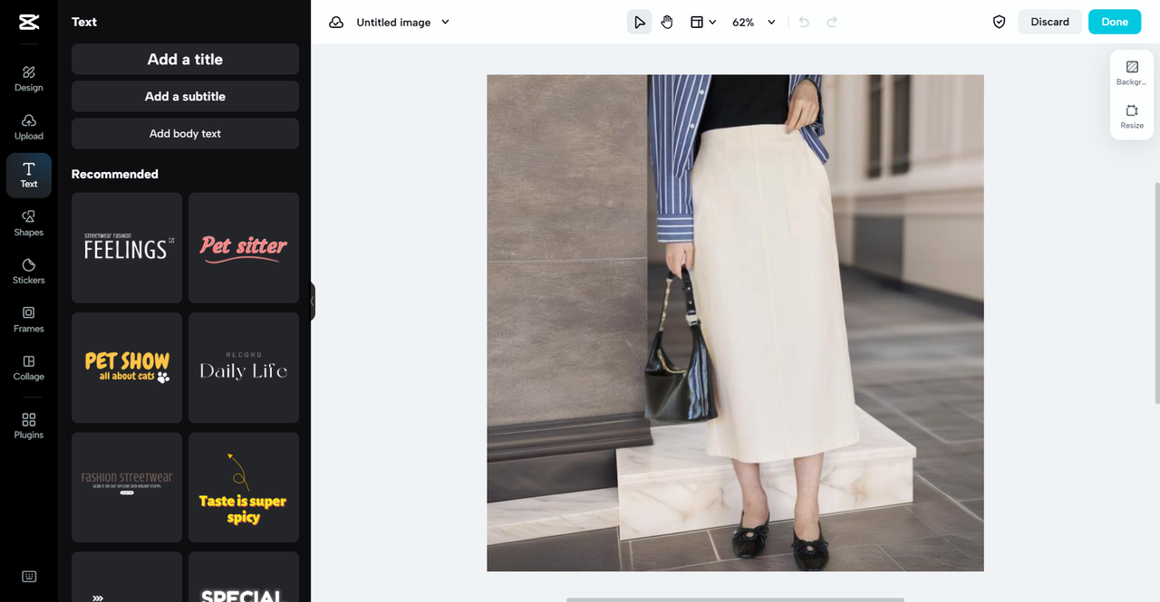 Modifica online in CapCut