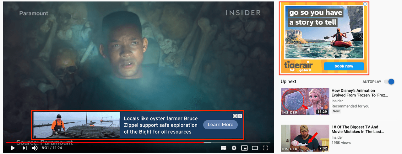 Mga online na video ad