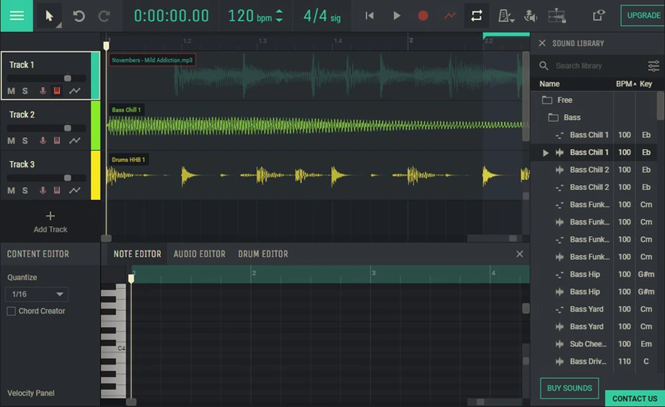 Interface of Amped Studio – the robust tool to edit music for free
