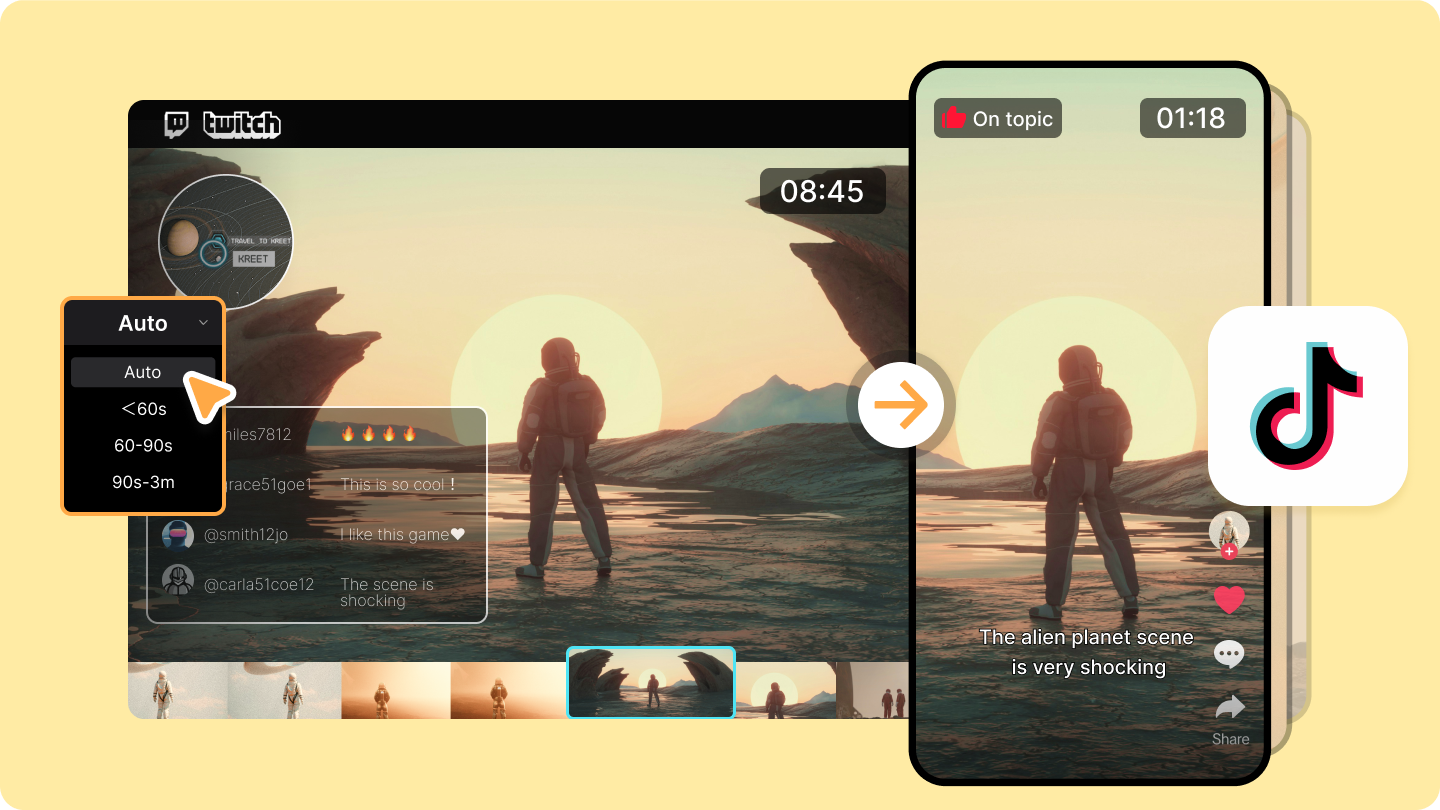 twitch clip to tiktok