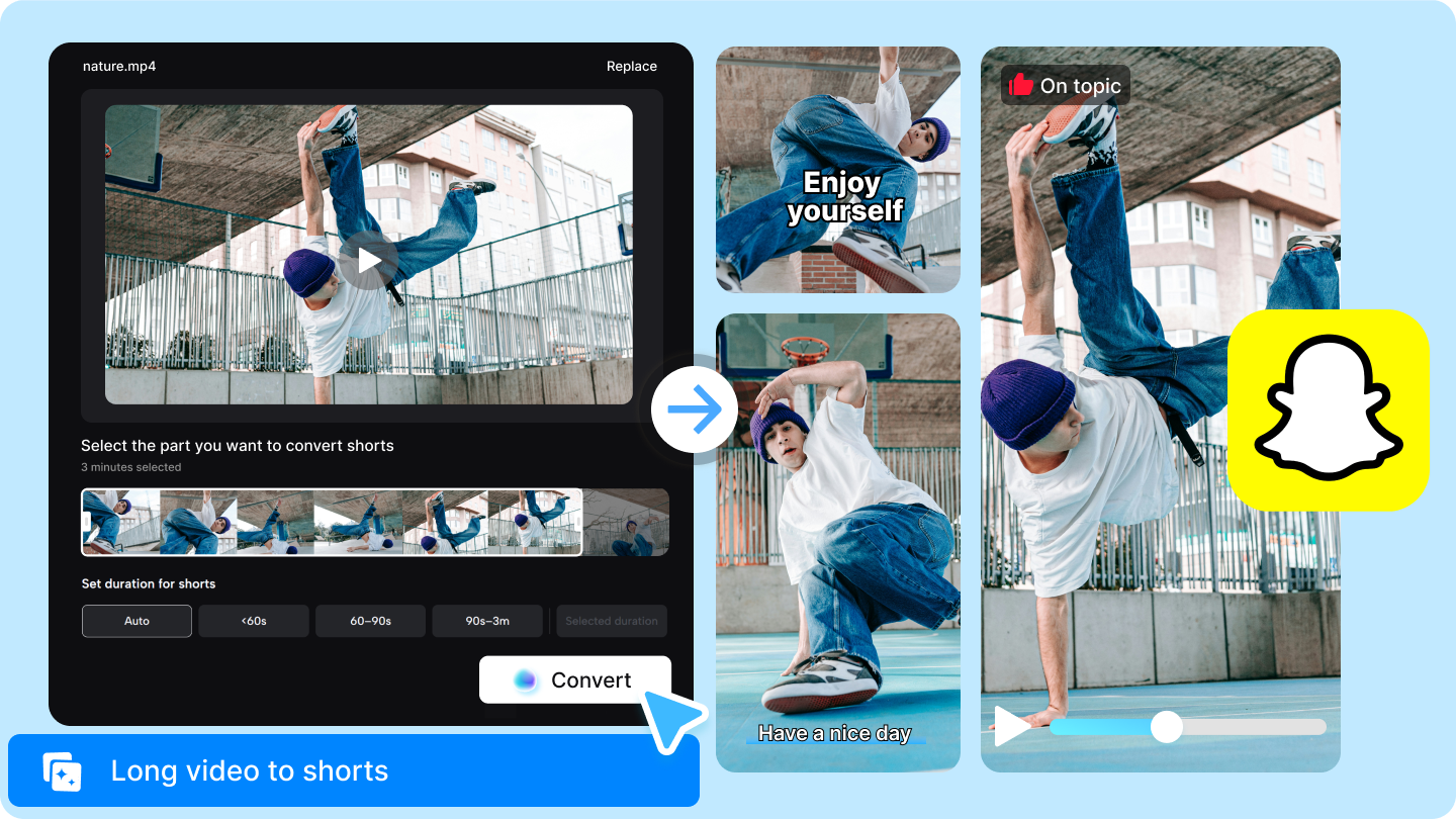 how to edit a video on snapchat