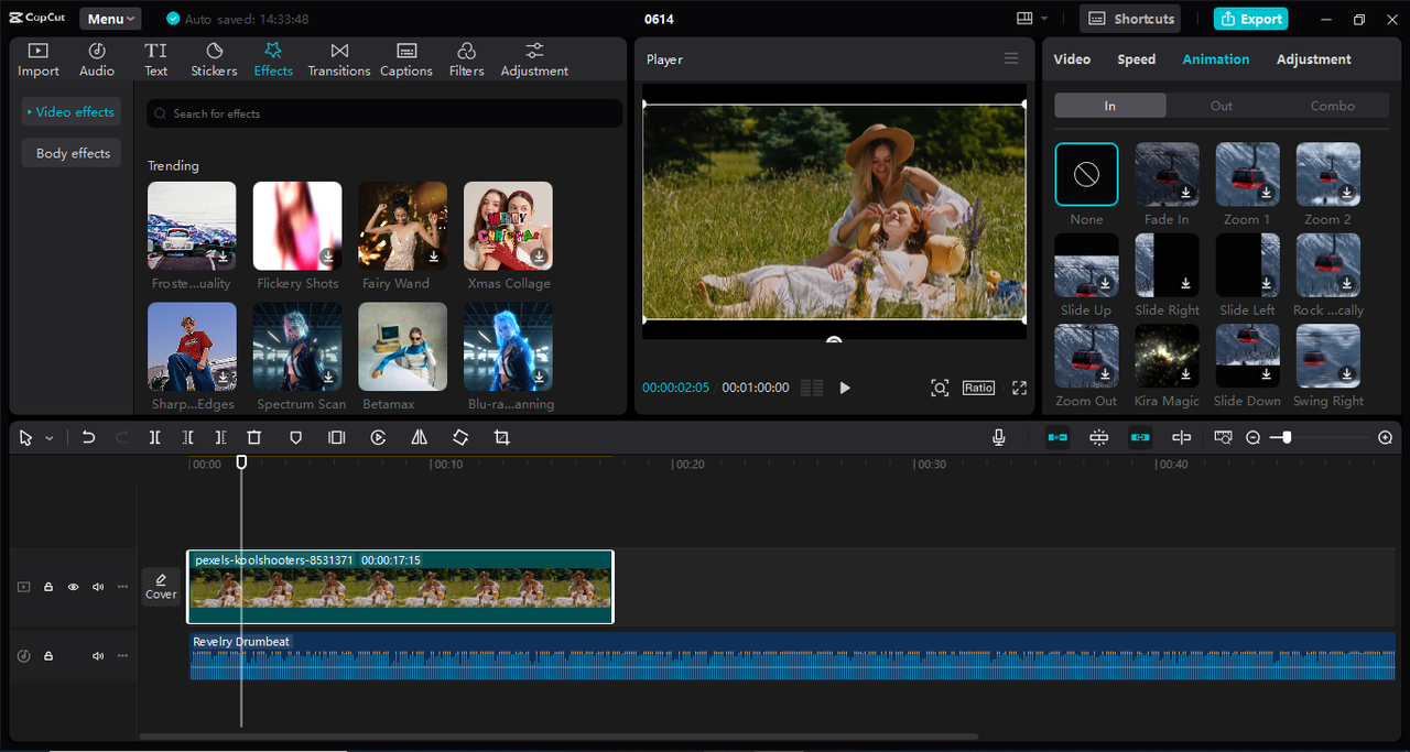 Interface of the CapCut desktop video editor — the versatile tool to create ringtones
