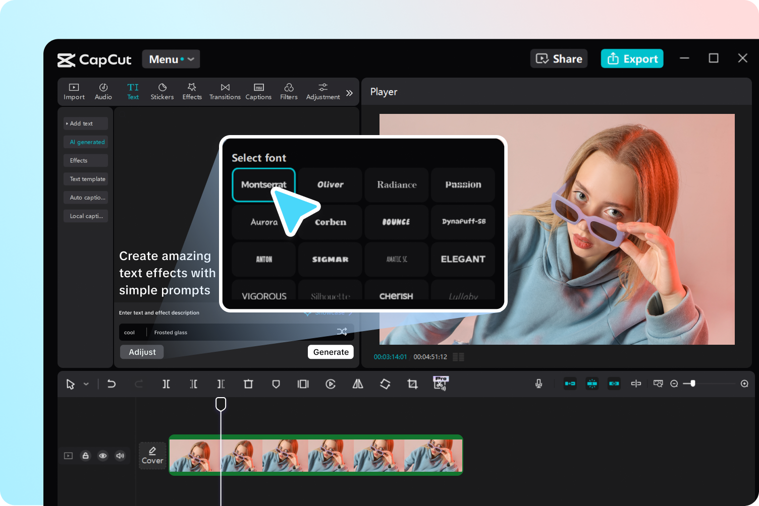 Schritt 2: Text in ausgefallene KI-Schriftzüge umwandeln