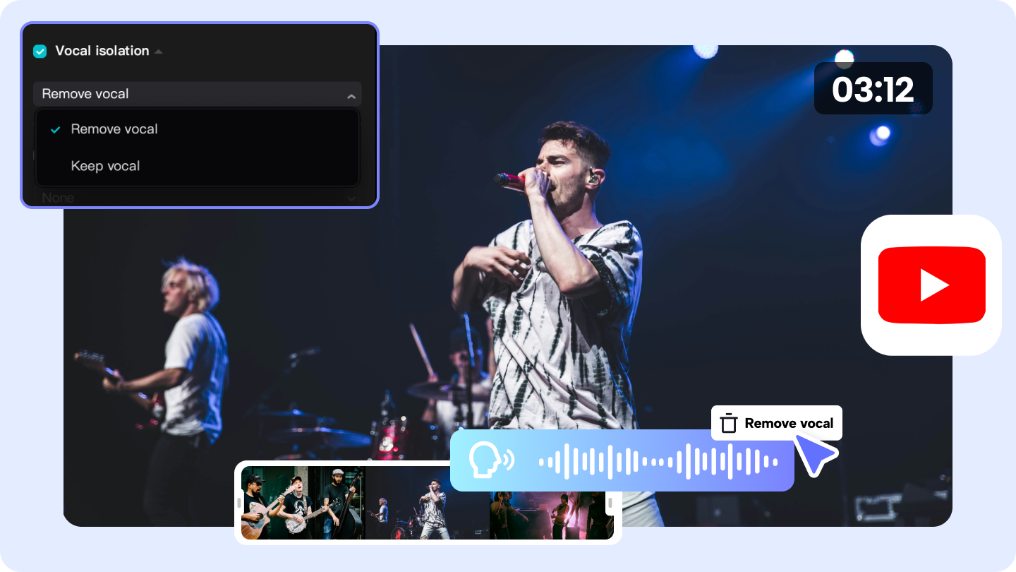 YouTubeからボーカルを削除する