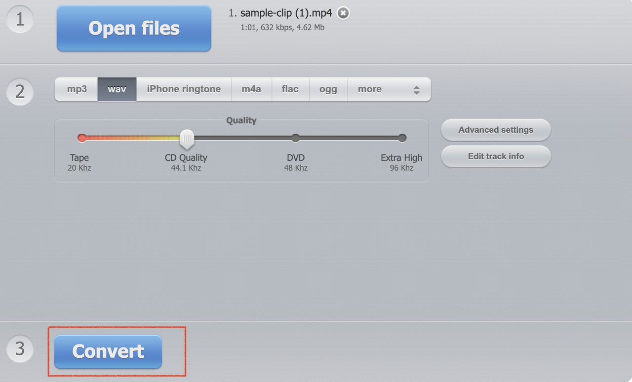 Online-Audio-Convert convert file