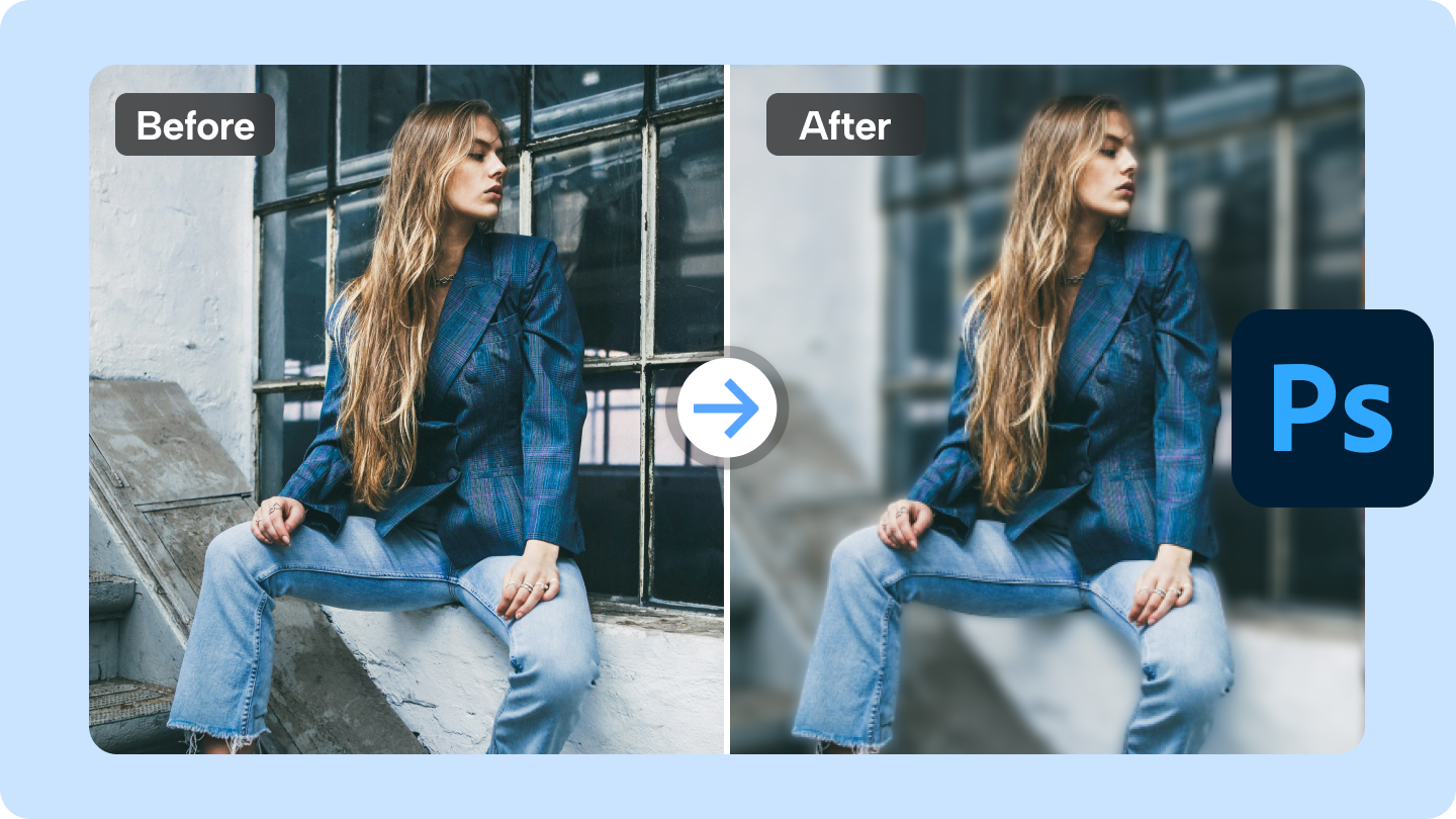 photoshop 'ta bulanıklık