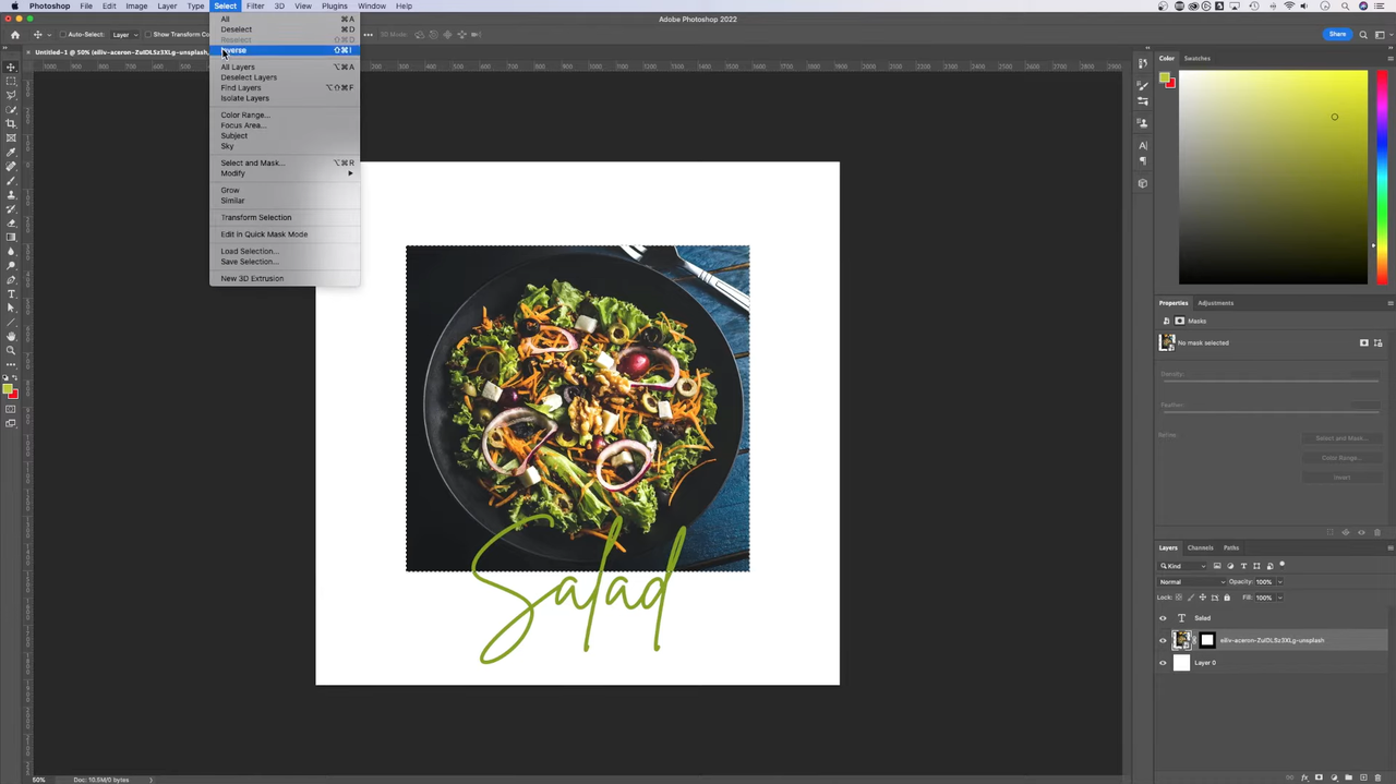 Interface showing how to blur the background of an image in Photoshop