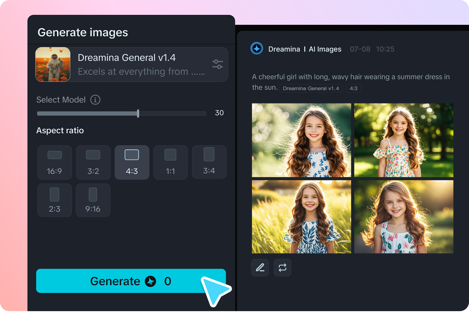 Generate your images