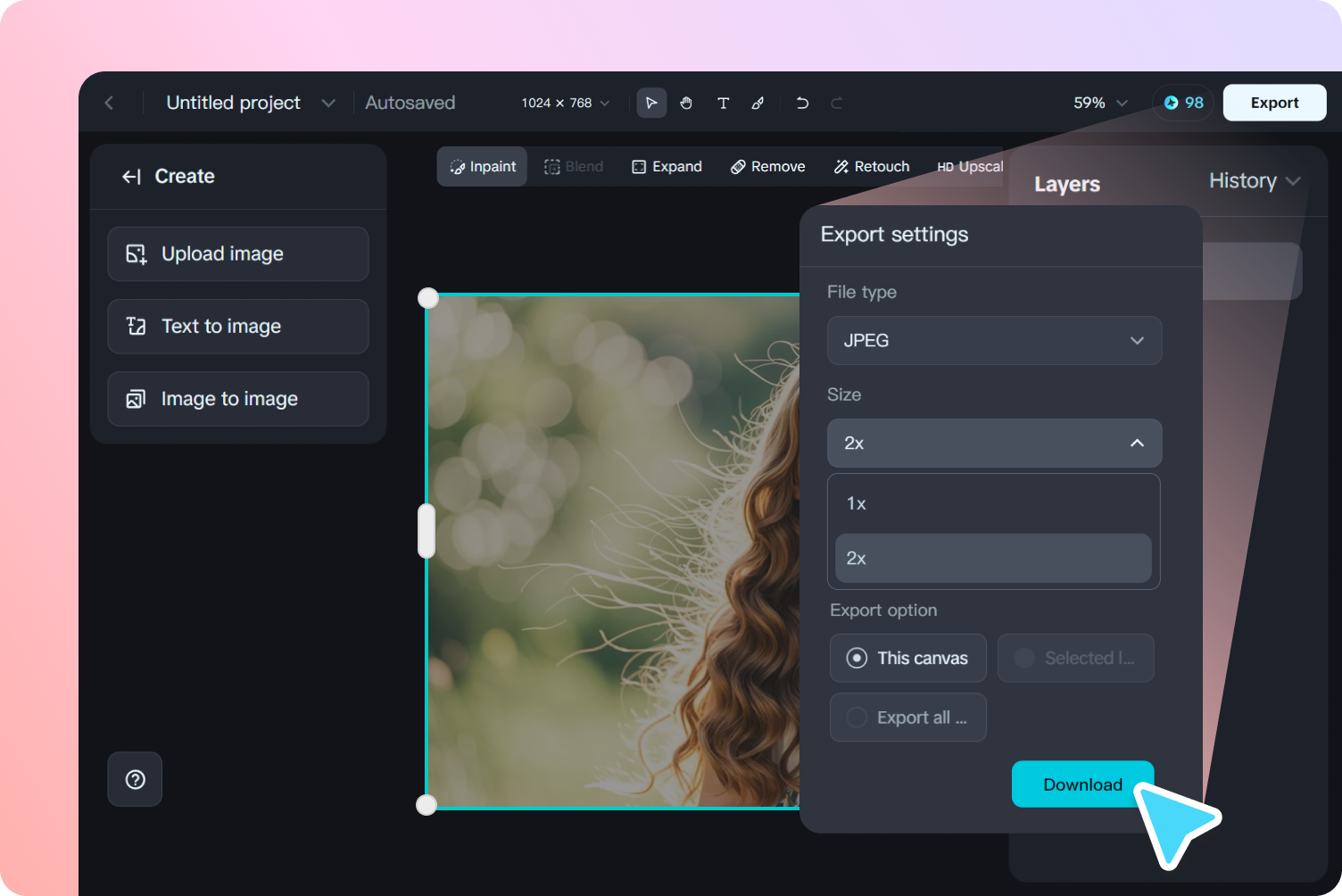 Enhance, customize & export 
