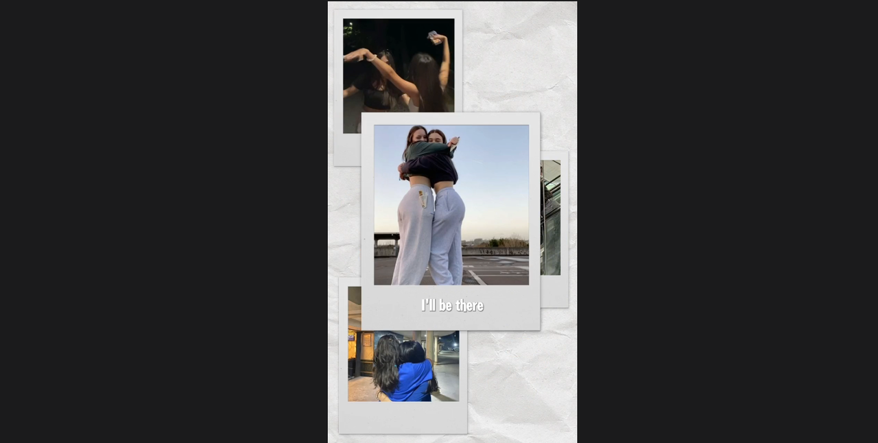 Contoh template lirik My Bestfriend di CapCut