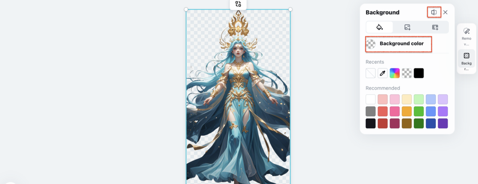 Pippit change BG to white