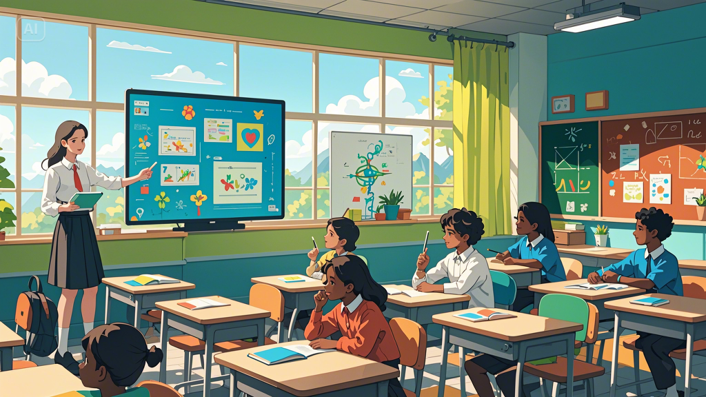 Educational content generated by text-to-image tool