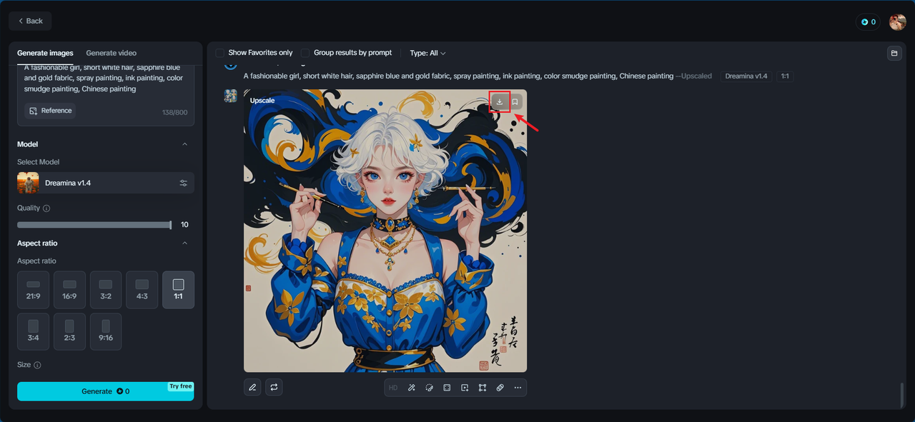 Download your anime art photo