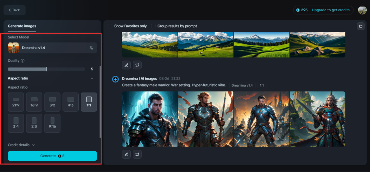 Generate your fantasy art