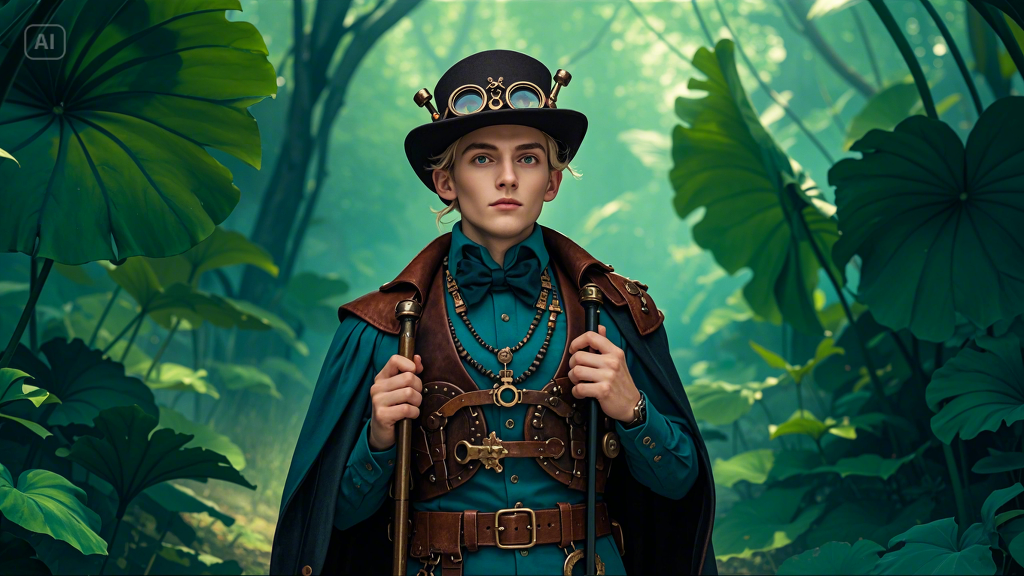 Steampunk fantasy art example