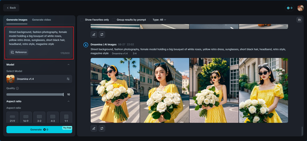 Write a word prompt for AI art