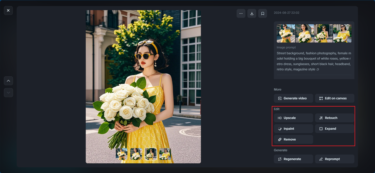 Fine-tune AI generated picture