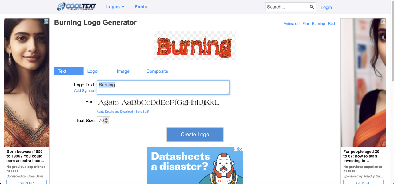 Enter and adjust your text