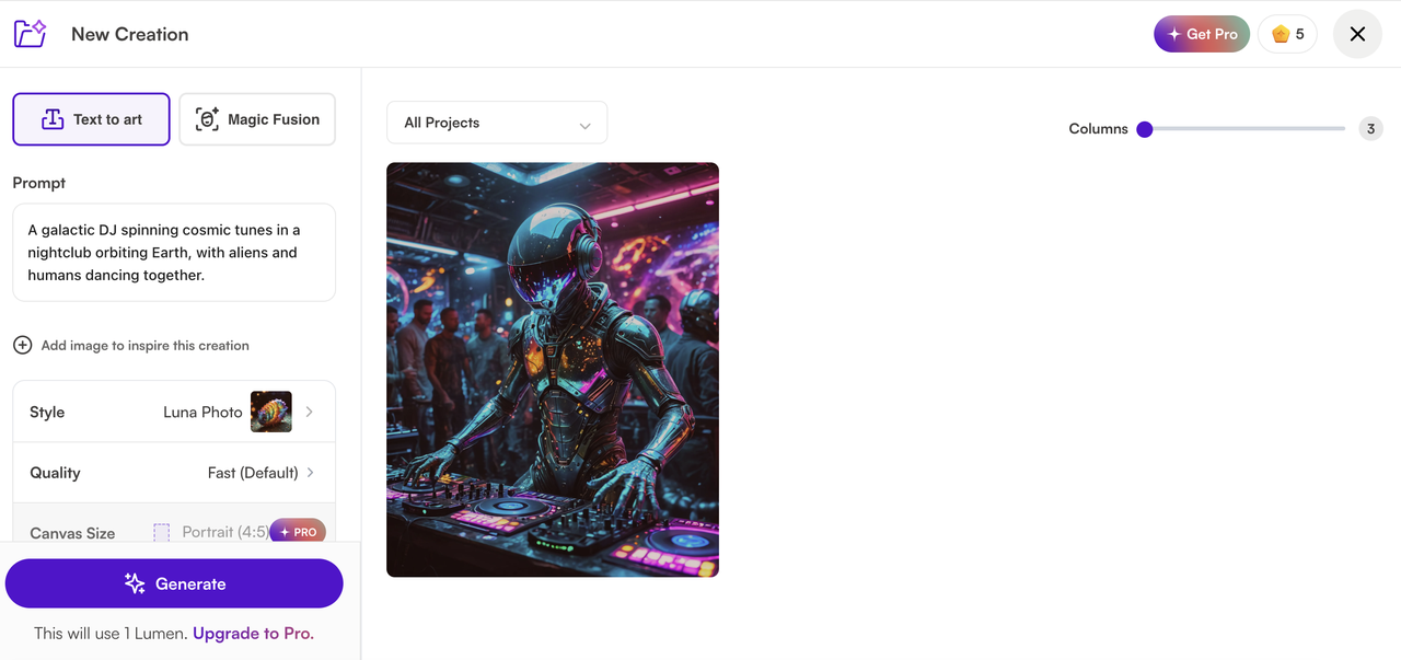 starryai text to image converter AI